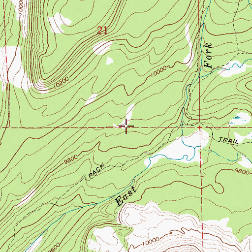 Topographic Map of Big Meadow, UT