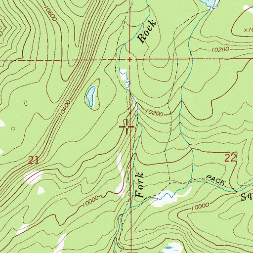Topographic Map of Big Meadow Forest Service Station, UT