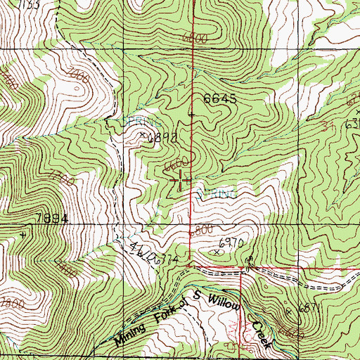 Topographic Map of Black Buck Spring, UT