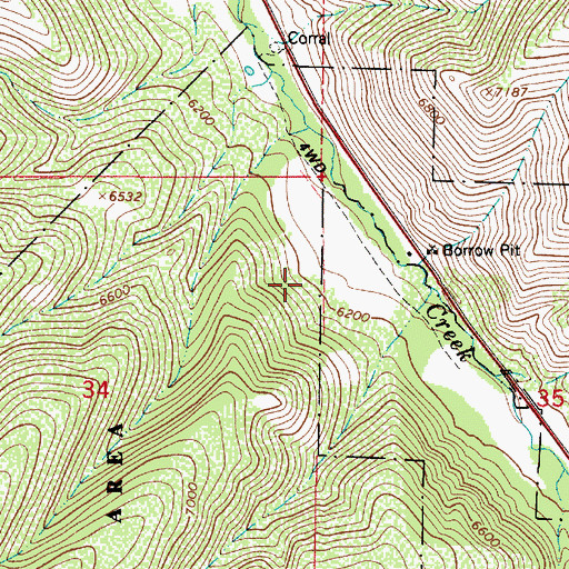 Topographic Map of Boomer Canyon, UT