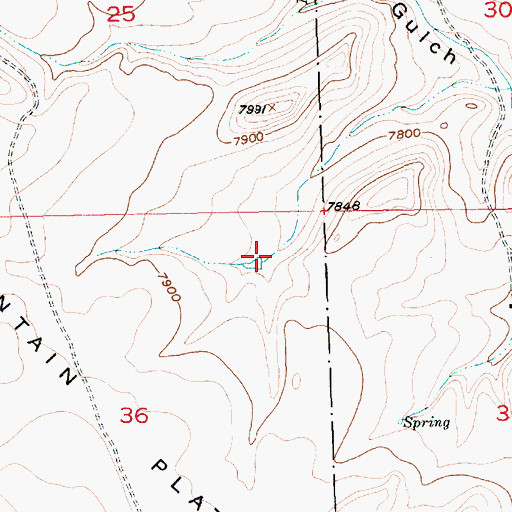 Topographic Map of Boundary Spring, UT