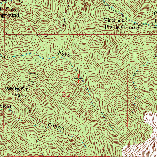 Topographic Map of Bowman Spring, UT