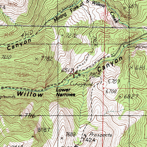 Topographic Map of Boy Scout Campground, UT