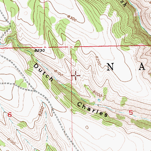 Topographic Map of Buckboard Spring, UT