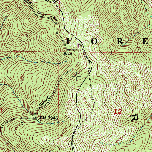 Topographic Map of Centerville Spring, UT