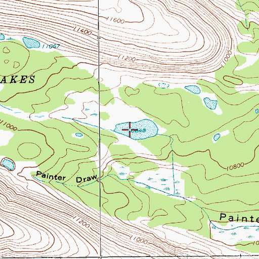 Topographic Map of Craig Lake, UT