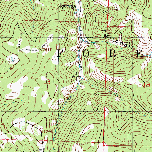 Topographic Map of Dans Hollow, UT