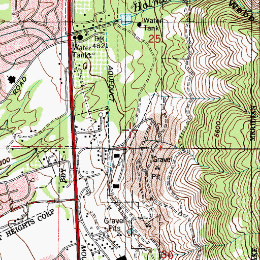 Topographic Map of Davis County Roadshop, UT