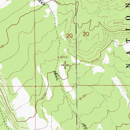 Topographic Map of Dry Gulch Spring Number 1, UT
