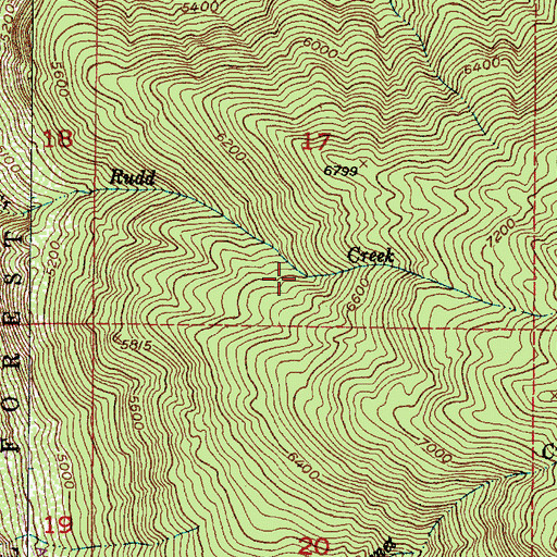 Topographic Map of Farmington City Springs, UT