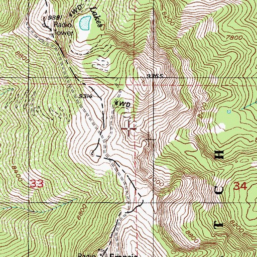 Topographic Map of Francis Peak Pumping Station, UT