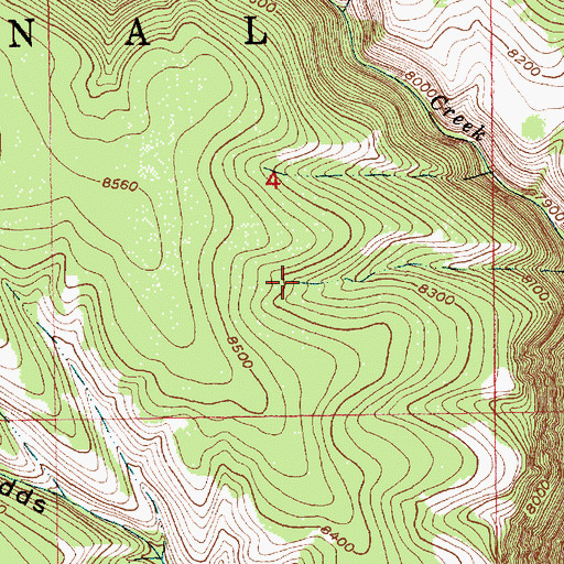 Topographic Map of Gibson Spring, UT