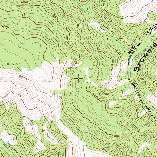 Topographic Map of Green Spring, UT