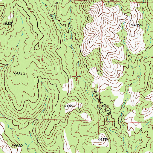 Topographic Map of Intermittent Spring, UT