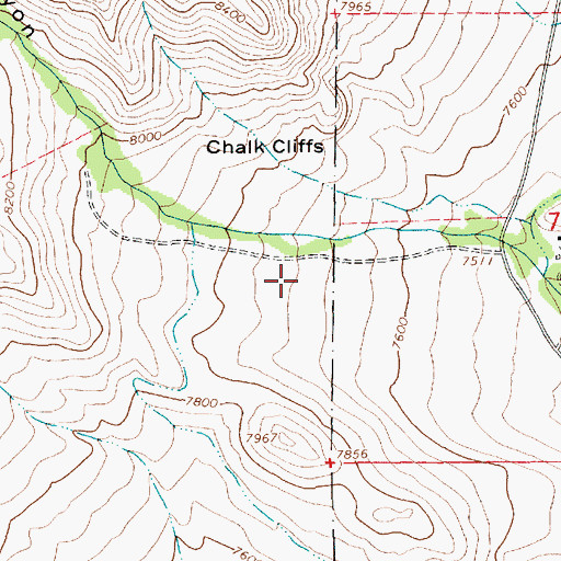 Topographic Map of Knoll Spring, UT