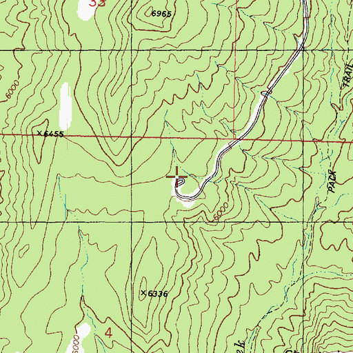 Topographic Map of Kolob Canyon Road Terminus Campground, UT