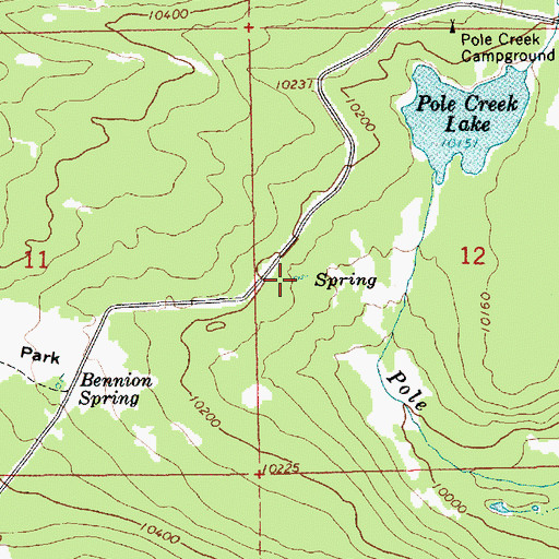 Topographic Map of Lucky Spring, UT