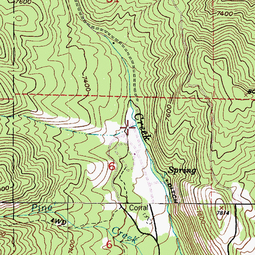 Topographic Map of Lundeen Creek, UT