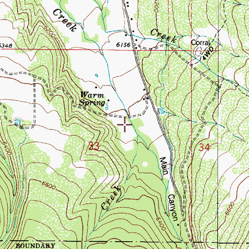 Topographic Map of Main Canyon, UT