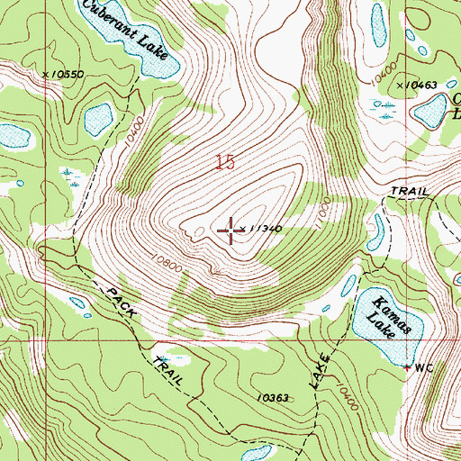 Topographic Map of Mount Marsell, UT