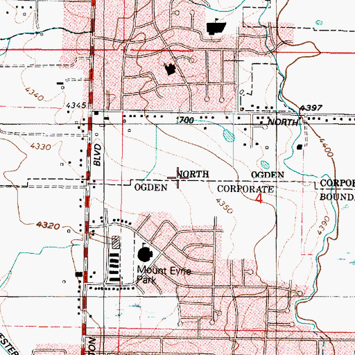 Topographic Map of Mount Eyrie Meadows, UT