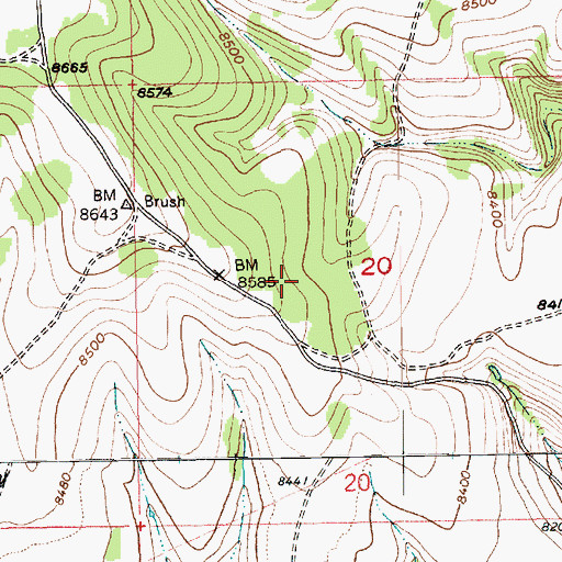 Topographic Map of Mud Spring, UT