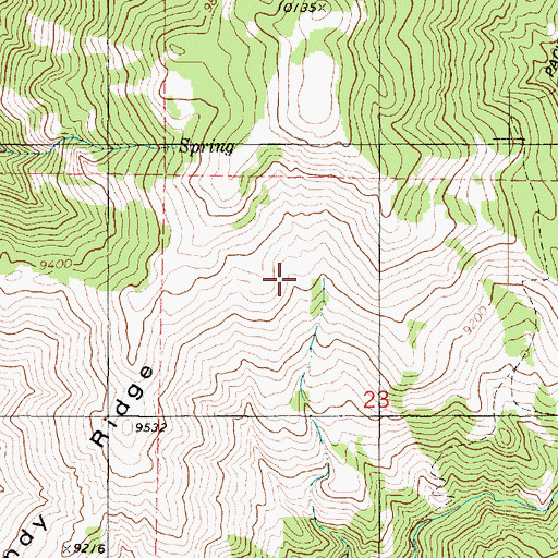 Topographic Map of Mud Spring, UT