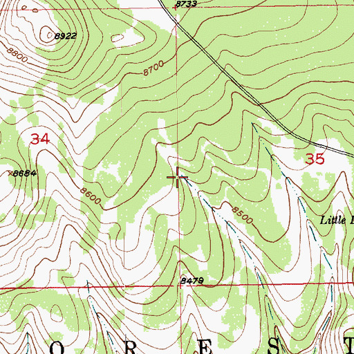 Topographic Map of Murray Park Spring, UT