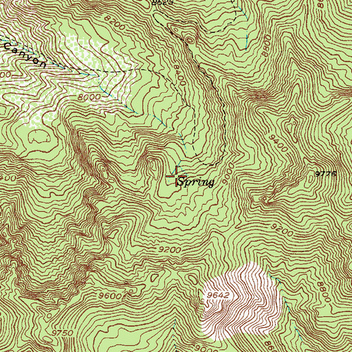 Topographic Map of Neffs Spring, UT