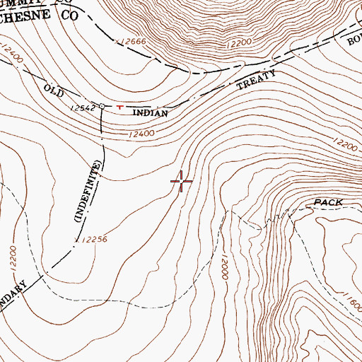 Topographic Map of North Pole Pass, UT