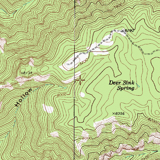 Topographic Map of Pine Spring, UT