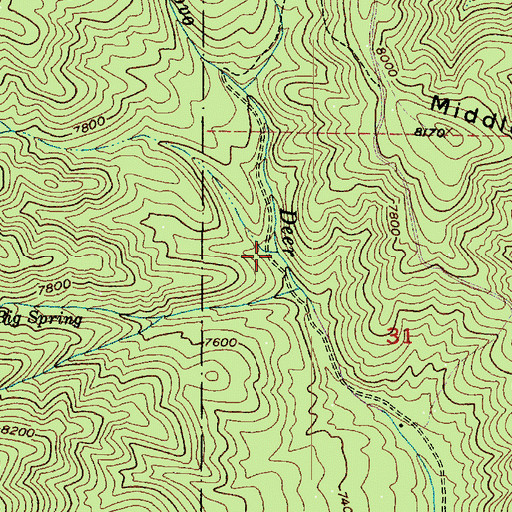Topographic Map of Pot Hollow, UT