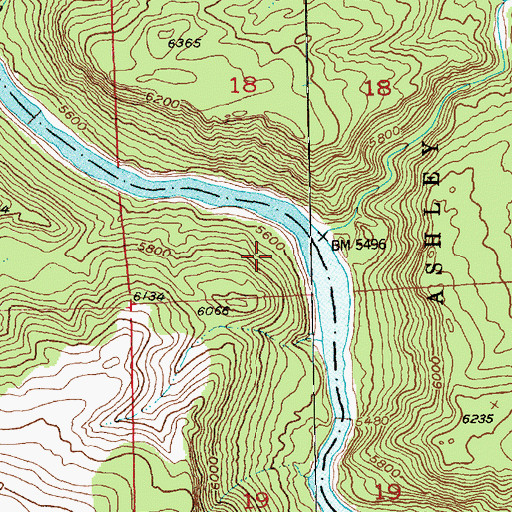 Topographic Map of Pugmire Pocket Campground, UT
