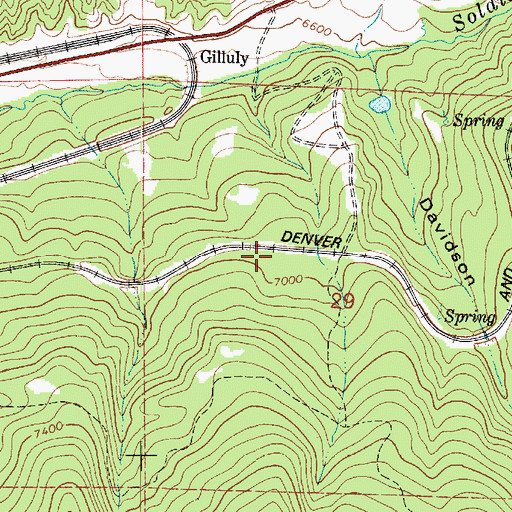 Topographic Map of Scenic, UT