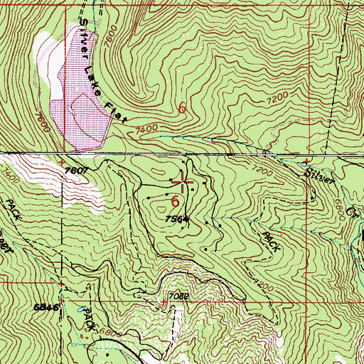 Topographic Map of Silver Lake Summer Home Area, UT