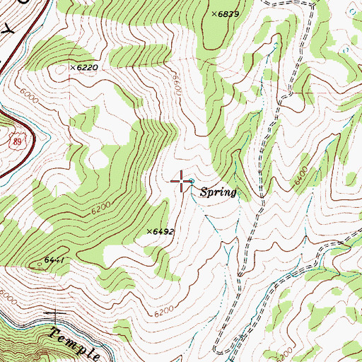 Topographic Map of Spawn Creek Guzzler, UT