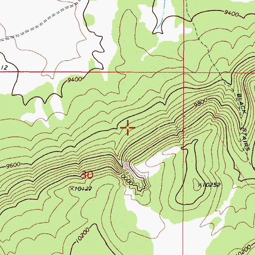 Topographic Map of Stairs Slope, UT