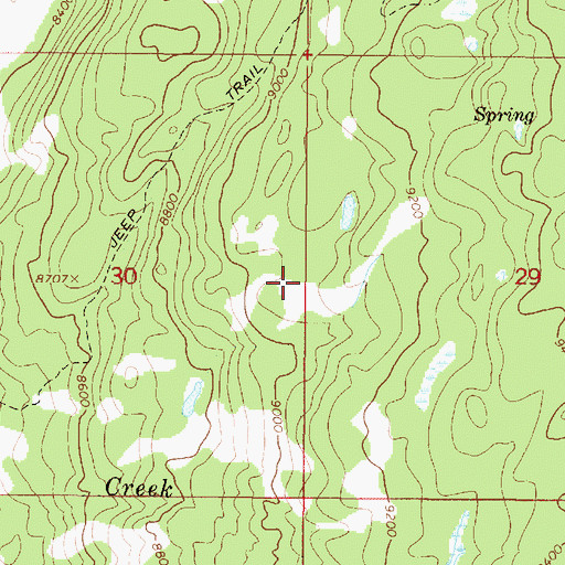 Topographic Map of Twin Lakes, UT
