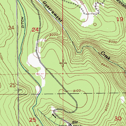 Topographic Map of Twin Parks, UT
