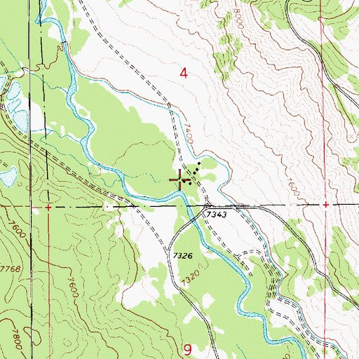 Topographic Map of Uinta Canyon Summer Homes, UT