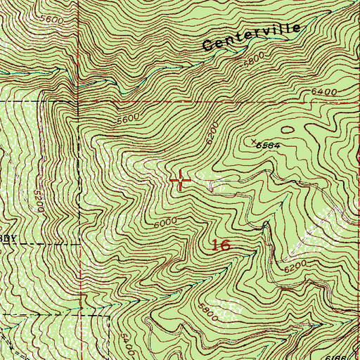 Topographic Map of Ward Canyon Overlook, UT