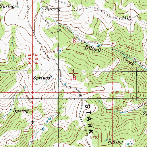 Topographic Map of Wasatch-Cache National Forest, UT