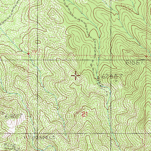 Topographic Map of Purple Sage Mine, UT