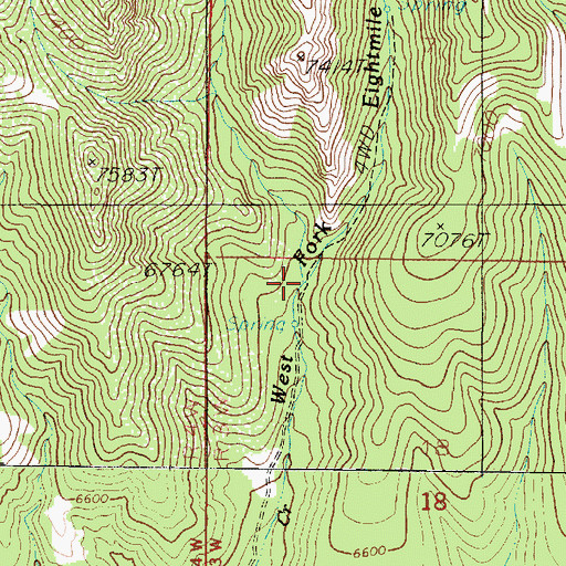 Topographic Map of Devil Canyon, UT
