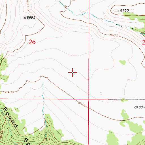 Topographic Map of Poverty Flat, UT