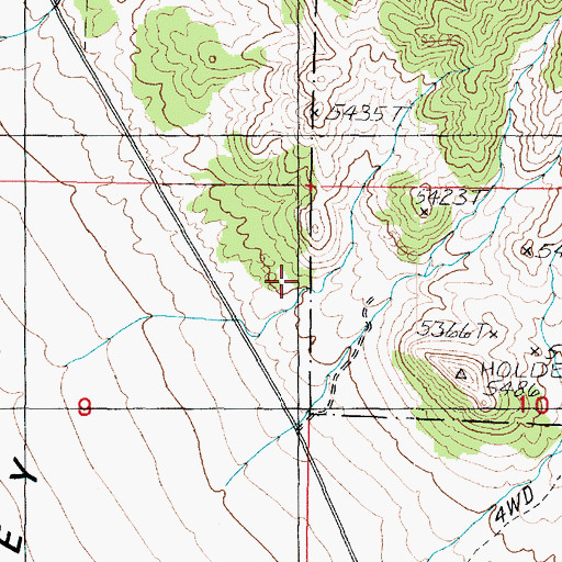Topographic Map of Coyote Spring, UT