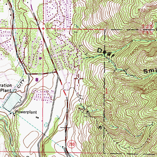 Topographic Map of Jefferson Hollow, UT