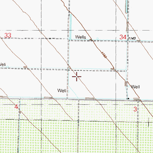 Topographic Map of Grumell Well, AZ