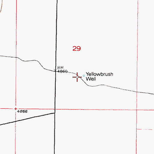 Topographic Map of Yellowbrush Well, UT