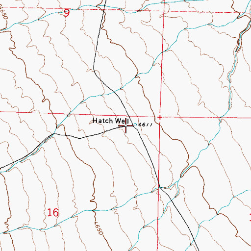 Topographic Map of Hatch Well, UT